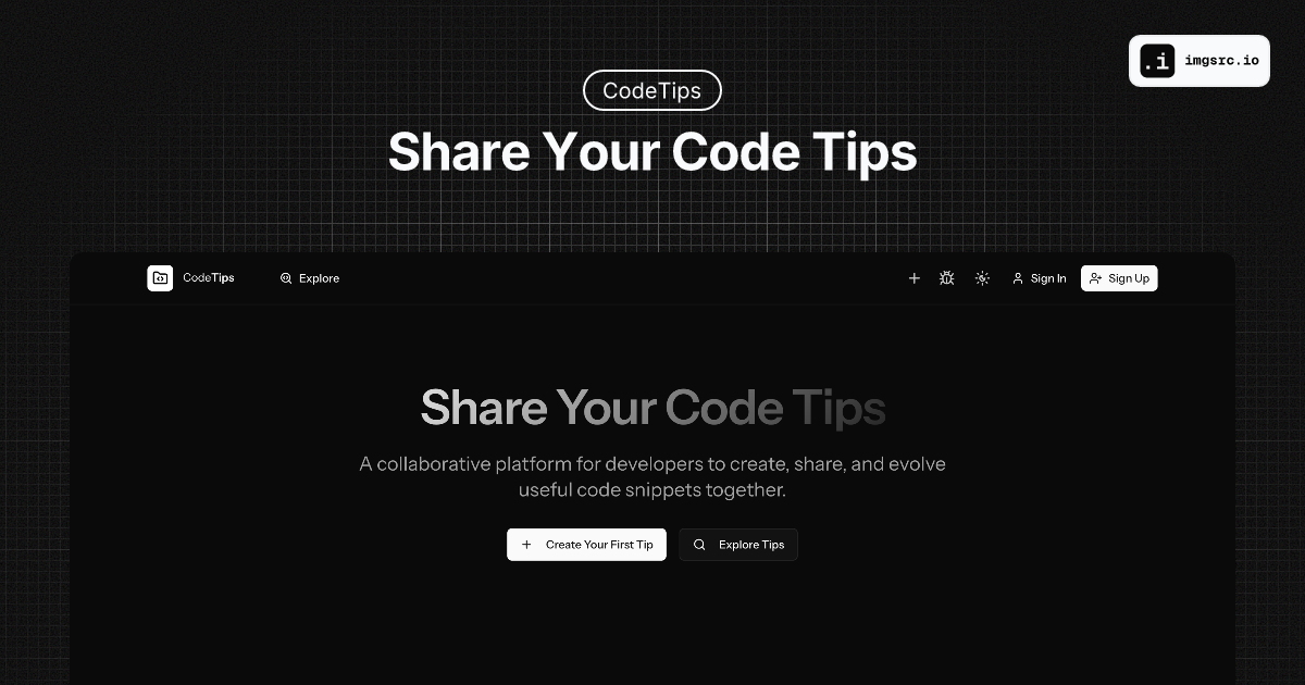 CodeTips - Share Your Code Tips